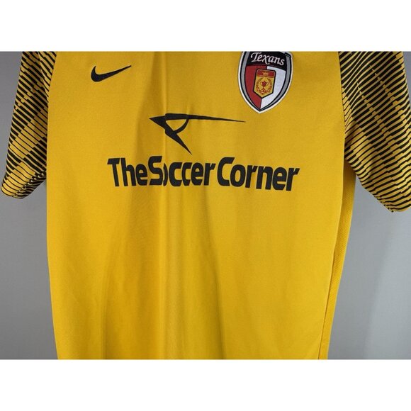 Nike Dri-Fit Dallas Texans Soccer Shirt Mens L Yellow Nike Premier Club Slim - Picture 3 of 12